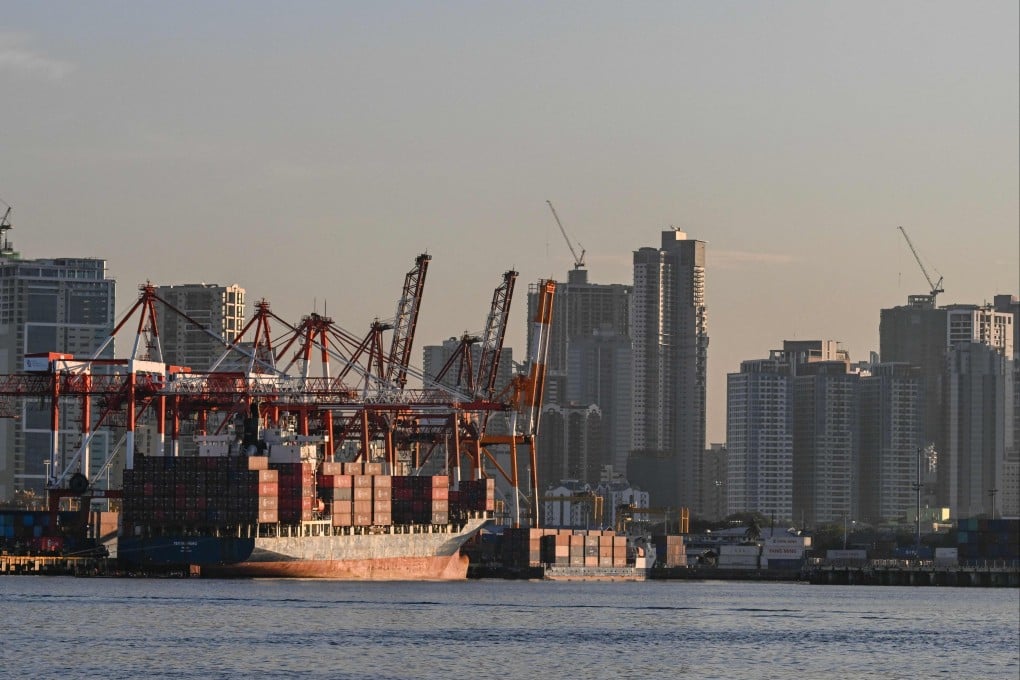 Containers and cranes in Manila on April 8. US President Donald Trump kicked off a potentially ruinous global trade war earlier this month with harsh levies on trading partners. Photo: AFP