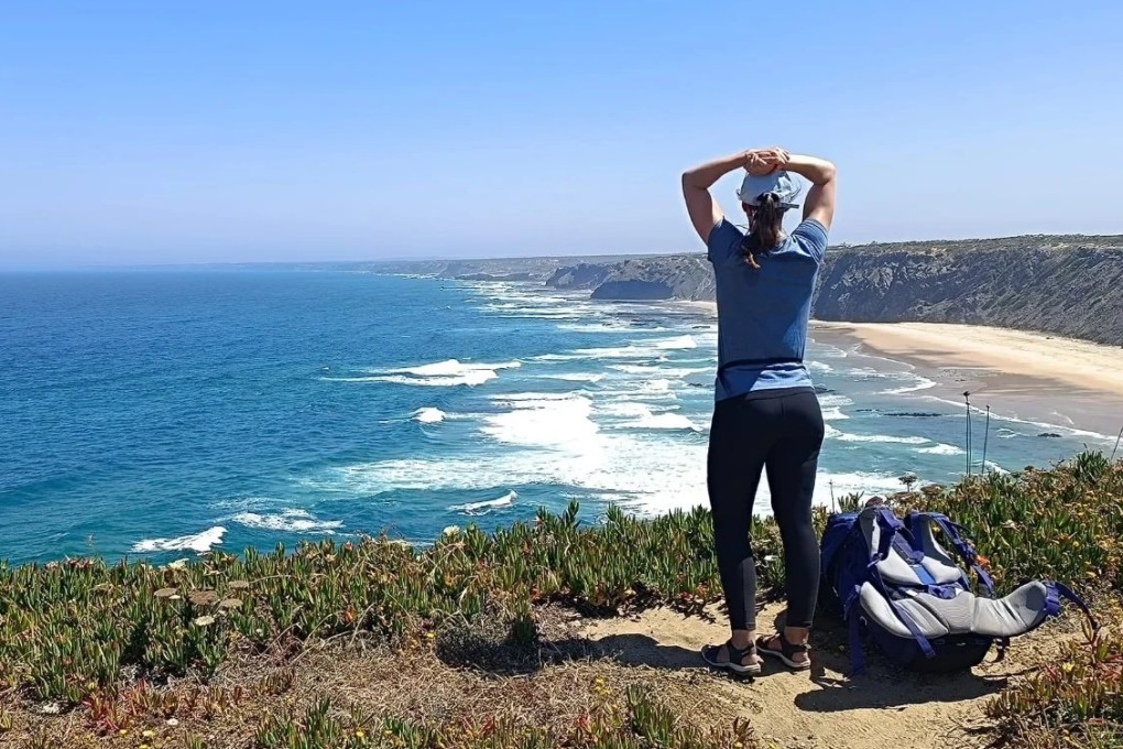 A hiker takes in the view from a section of the Fisherman’s Trail between Aljezur and Arrifana on southern Portugal’s Atlantic coast. Photo: Instagram/letsdothis.adventures