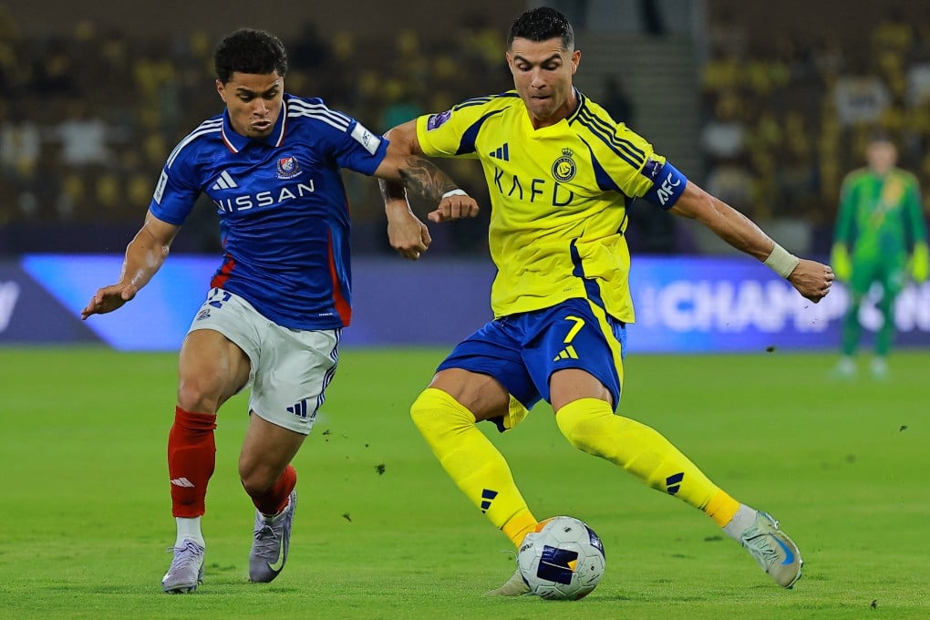 Cristiano Ronaldo (right) was among the scorers as his Al-Nassr team beat last season’s runners-up Yokohama F.Marinos 4-1 on Saturday. Photo: Reuters