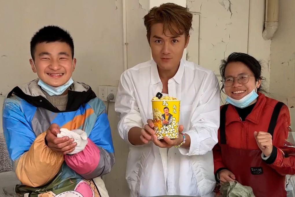 A popular Taiwan singer and actor has launched a charity push for an 18-year-old teenager in China who suffers from cerebral palsy. Photo: Douyin