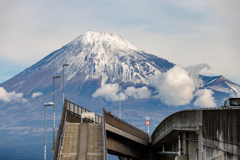 A man had to be rescued twice from Mount Fuji by Japanese authorities after he attempted to climb the mountain and felt ill. Photo: Getty Images