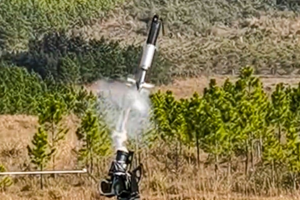 A micro drone featured on state television looks like a thermal flask and weighs less than a kilogram. It is designed for use across the PLA’s infantry units, according to the report. Photo: CCTV