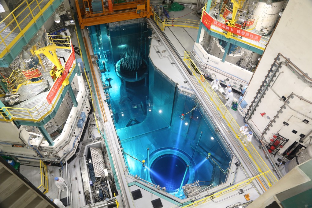 Workers are seen at a nuclear reactor in China’s Fujian province. Photo: Xinhua