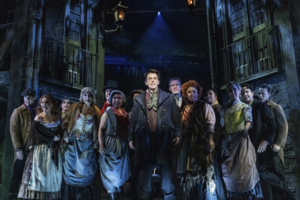 Jeremy Secomb (centre) in a new production of Cameron Mackintosh’s Stephen Sondheim’s Old Friends. Photo: AP