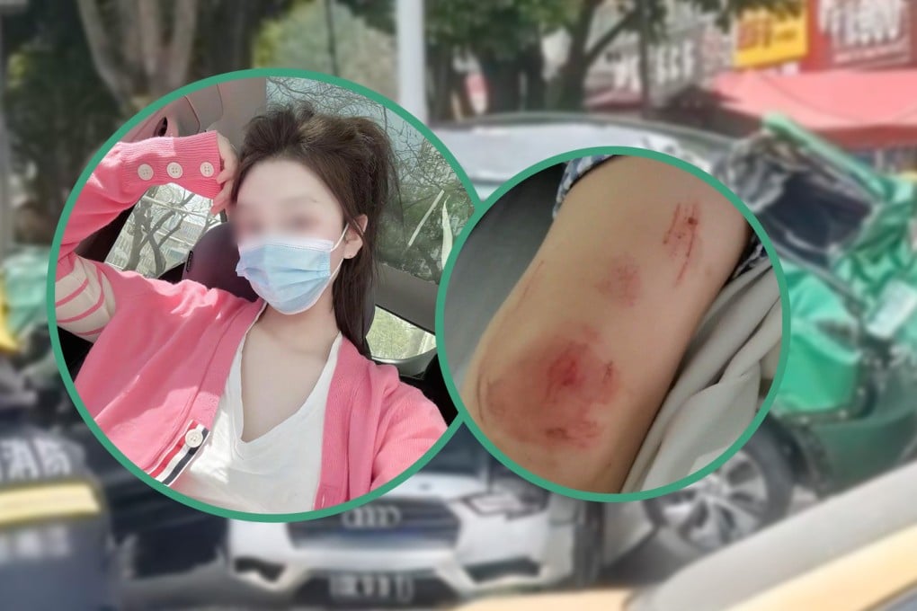 A woman in China who suffered abuse at the hands of her husband has been jailed for 11 years for killing him after he pulled a knife on her. Photo: SCMP composite/Douyin