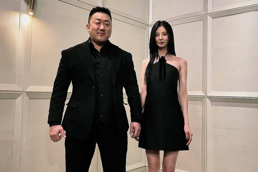 Ma Dong-seok aka Don Lee and Holy Night: Demon Hunters co-star Seohyun. The Korean actor and producer says his latest film is made for the big screen. Photo: Instagram/kimchidaily