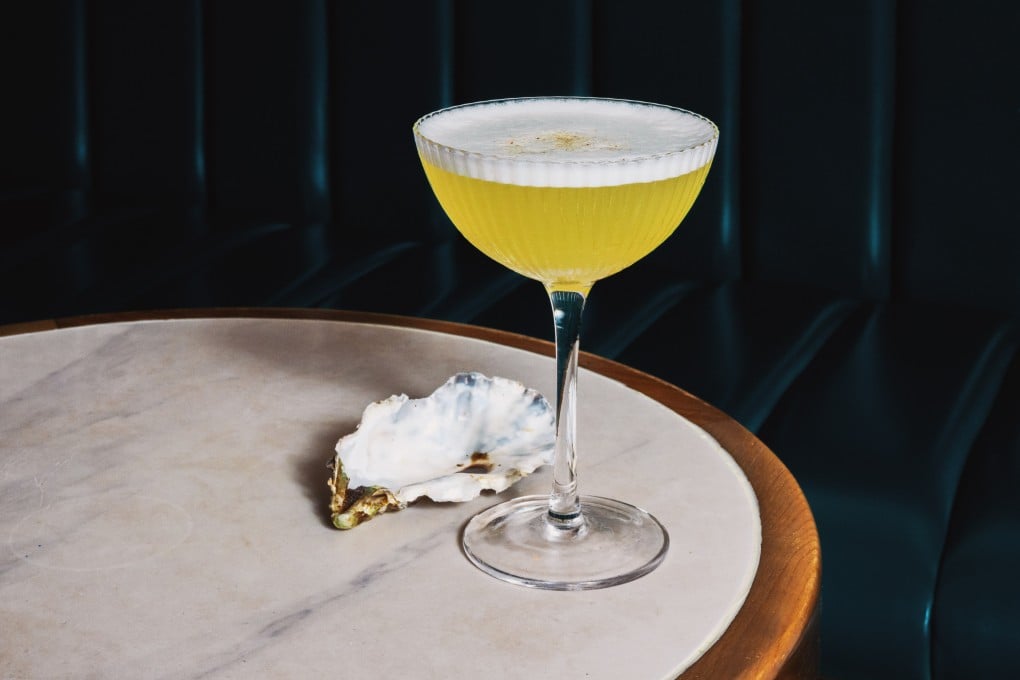 Socio’s Oyster Shell cocktail aims to reduce waste and tantalise your tastebuds. Photo: Jocelyn Tam