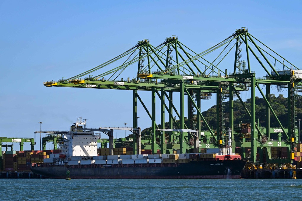 The Port of Balboa at the entrance to the Panama Canal in Panama City. Photo: AFP