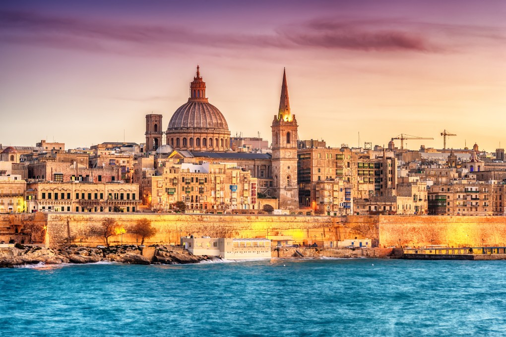 Skyline from Marsans Harbour at sunset in Valletta, Malta. Photo: Shutterstock