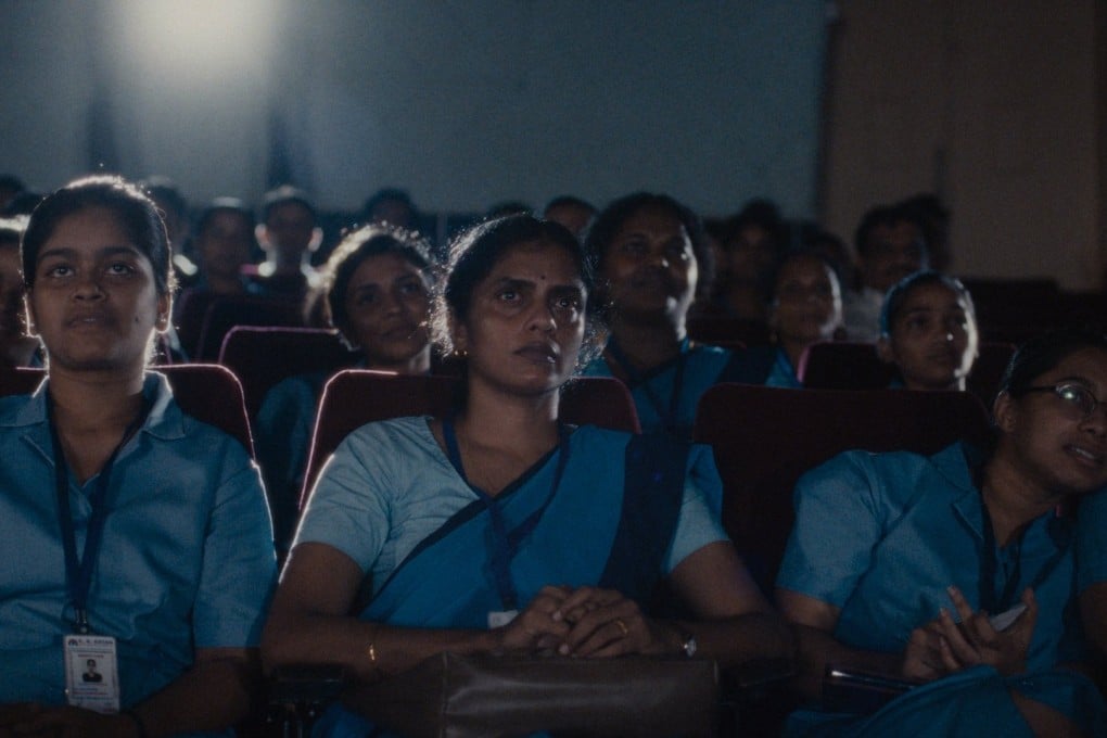 Kani Kusruti (centre) in a still from All We Imagine as Light. The Indian art-house film, which won the Grand Prix prize at Cannes 2024, is one of many Indian films to feature prominently at recent international film festivals.