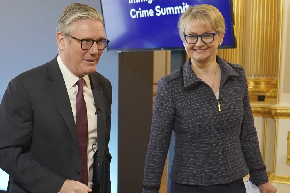 Britain’s Prime Minister Keir Starmer, left, and Home Secretary Yvette Cooper. Photo: PA via AP