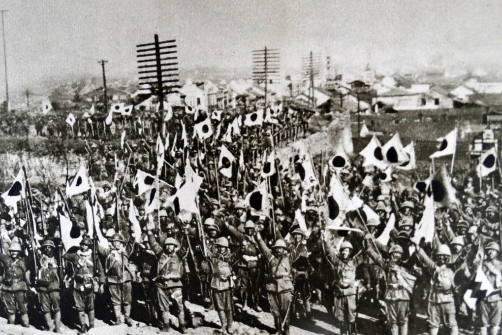 Japanese troops are seen in Nanking after the city’s conquest, in a photographic imprint dated 1937. Photo: Universal History Archive/Universal Images Group/Getty Images