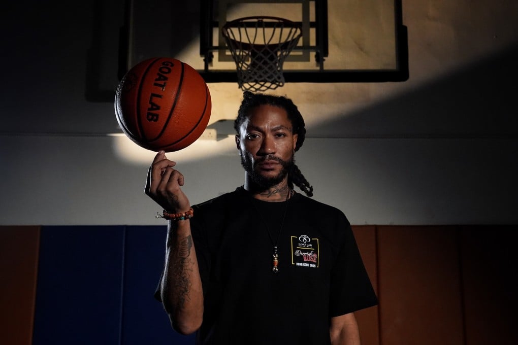 Retired NBA star Derrick Rose pictured on Wednesday during his visit to Hong Kong. Photo: Elson Li