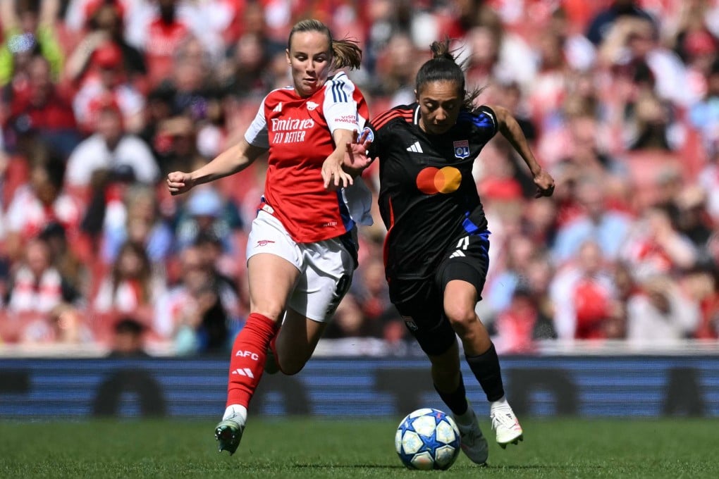 The research comes after players including Arsenal’s Beth Mead (left), Manchester City’s Vivianne Miedema and Chelsea’s Sam Kerr have all suffered serious injuries of the anterior cruciate ligament. Photo: AFP