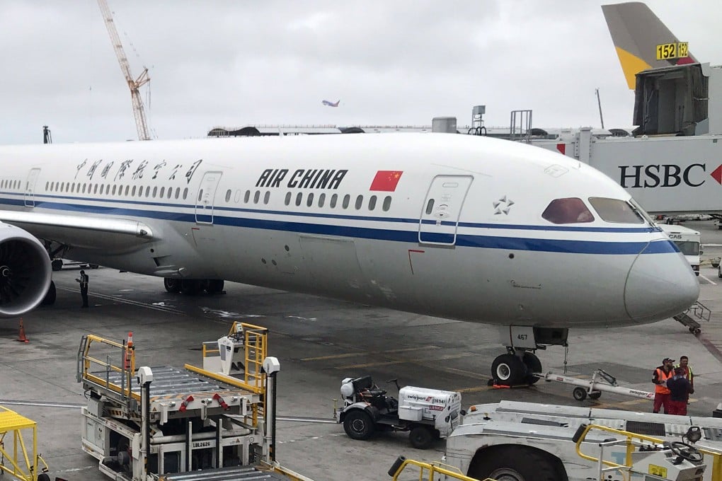 Passenger numbers on China-US flights have been declining. Photo: AFP