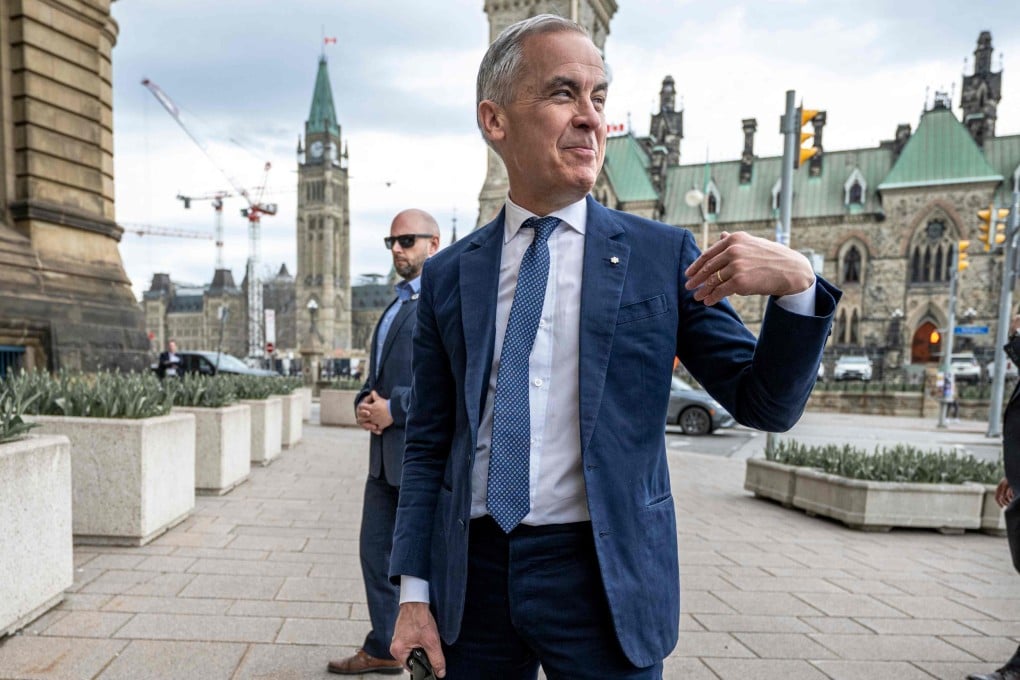 Canadian Prime Minister Mark Carney arrives at the Office of the Prime Minister and Privy Council on Tuesday. Photo: Getty Images/AFP