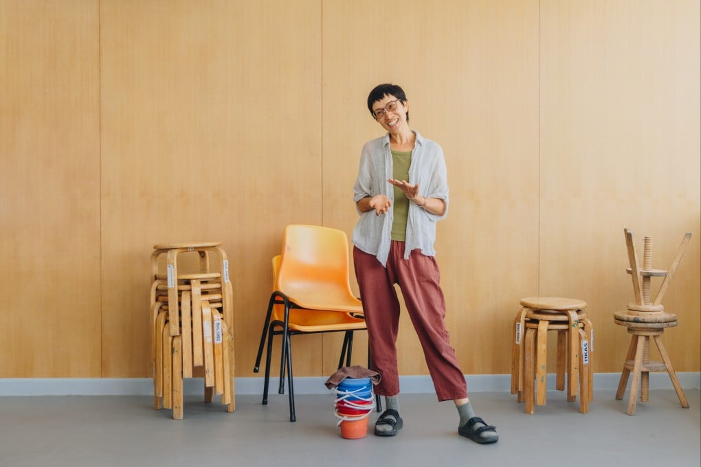 Monti Lai, Hong Kong environmental artist and farmer, at Hong Kong Arts Centre in Wan Chai. Photo: Jocelyn Tam