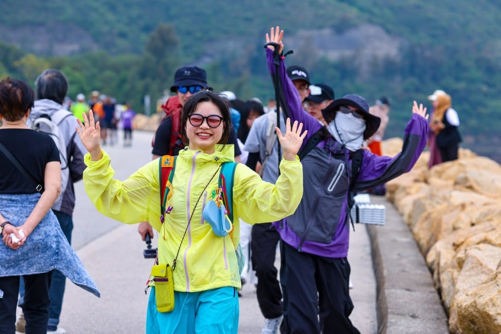 Hikers visit Sai Kung Geopark and East Dam of High Island Reservoir during the Labour Day “golden week” holiday. Photo: Dickson Lee