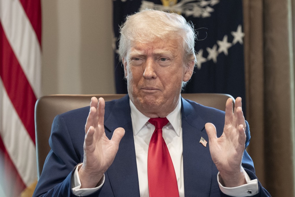 US President Donald Trump listens to remarks during a cabinet meeting in the White House on Wednesday. Photo: EPA-EFE