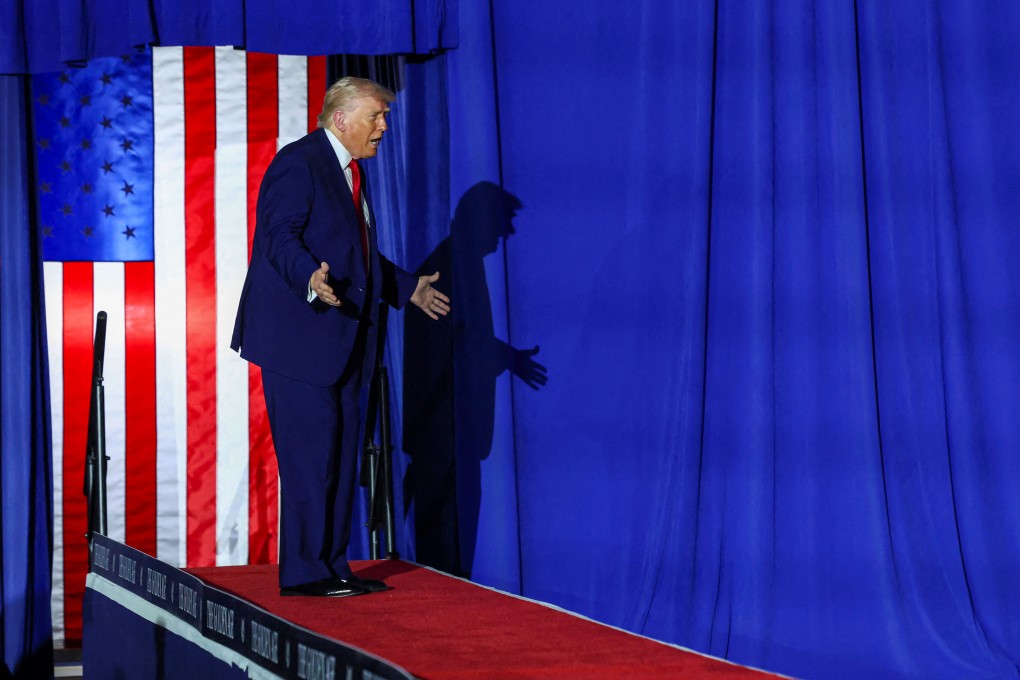 US President Donald Trump attends a rally in Michigan on April 29 to mark his 100th day in office. Trump says Washington is pursuing a “fair” deal with China on trade. Photo: Reuters