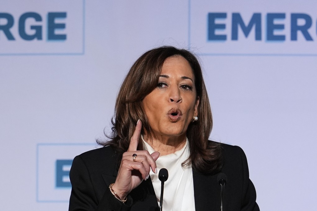 Kamala Harris takes aim at Trump in first major speech since leaving office  | South China Morning Post