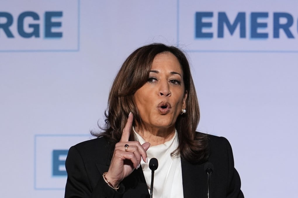 Kamala Harris takes aim at Trump in first major speech since leaving office | South China Morning Post