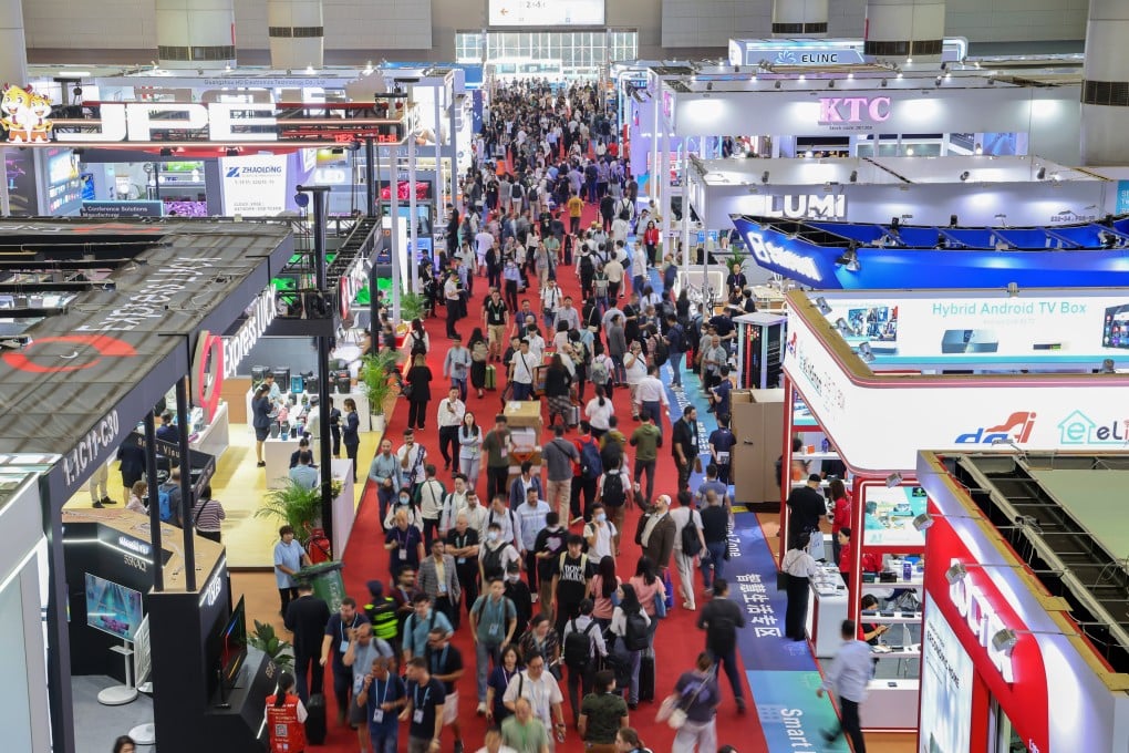 Overseas buyers were plentiful at this edition of the Canton Fair, but China’s exporters are still worried the vacuum left by the US will be difficult to fill. Photo: Xinhua