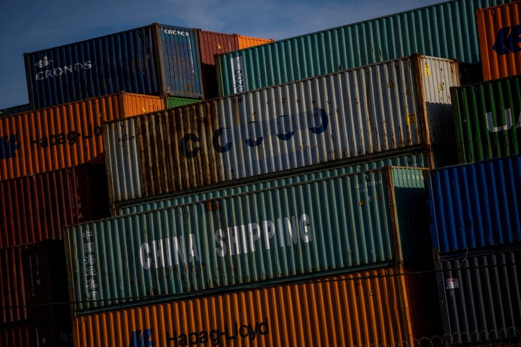 Shipping containers at the port of Oakland in California on April 10. Photo: Reuters