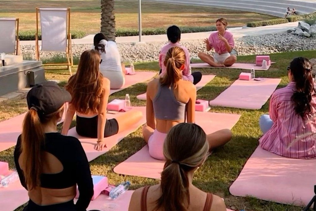 Anastasia Tsiupa will lead a one-hour mat Pilates class in Sun Yat Sen Memorial Park, Hong Kong, on Saturday morning. Photo: instagram.com/flowandfriendshk