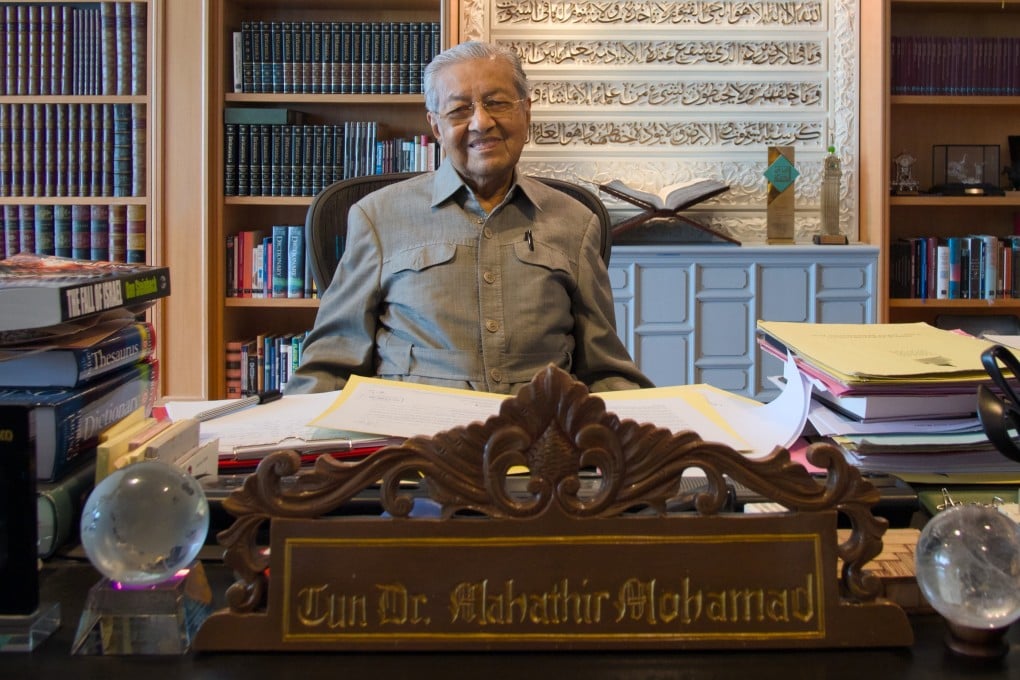 Mahathir Mohamad in his office at the Perdana Leadership Foundation in Putrajaya, on Monday. Photo: Hadi Azmi