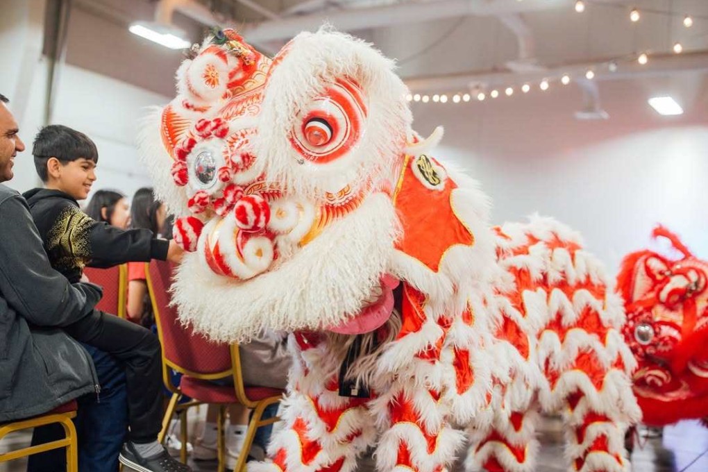 A lion dance team prepare for Asian-American, Native Hawaiian and Pacific Islander Heritage Month, at a cultural centre in Lincoln, Nebraska. The event, which runs throughout May, features celebrations all over the US. Photo: Instagram/lincolnasiancenter