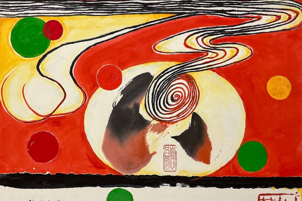 Untitled I (2002) by Irene Chou, one of several artists who studied under master ink painter Lui Shou-kwan in Hong Kong in the 1960s who developed distinctive styles of painting. Photo: courtesy of Alisan Fine Arts