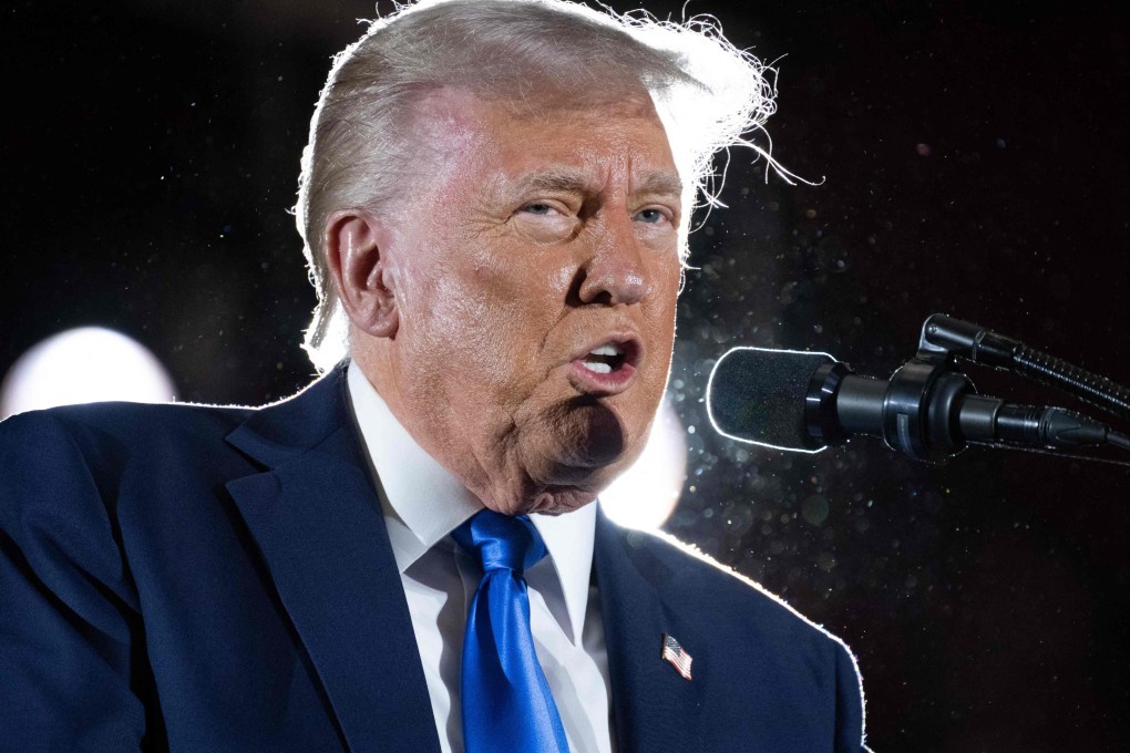 US President Donald Trump delivers commencement remarks at the University of Alabama in Tuscaloosa on Thursday. Photo: AFP