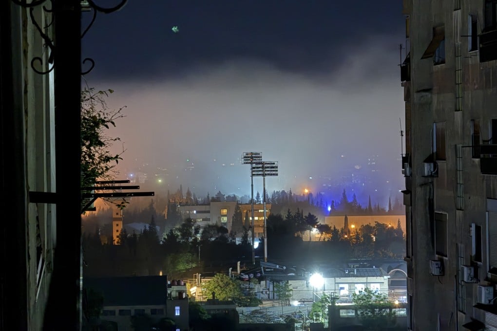 Smoke is seen after an Israeli airstrike on Damascus, Syria, on Saturday. Photo: Xinhua
