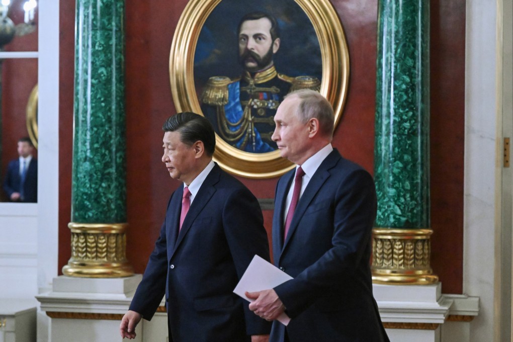Russian President Vladimir Putin (right) and Chinese President Xi Jinping will meet again in Moscow this week. Photo: AP