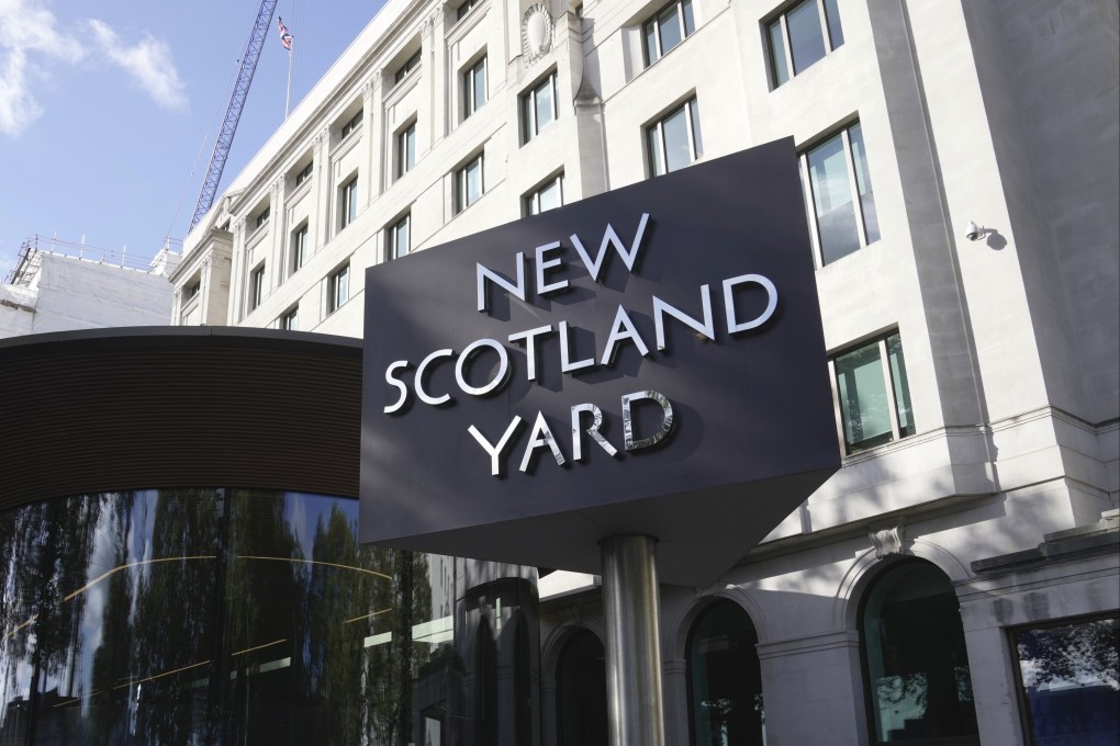 New Scotland Yard, the headquarters of the London Metropolitan Police, in London, in September 2023. Photo: AP
