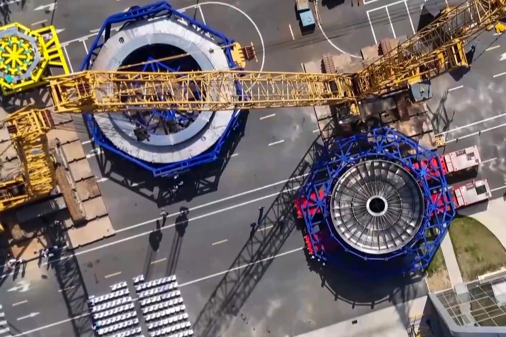 The reactor, is now in its final assembly phase and is expected to be completed in 2027. Photo: CCTV