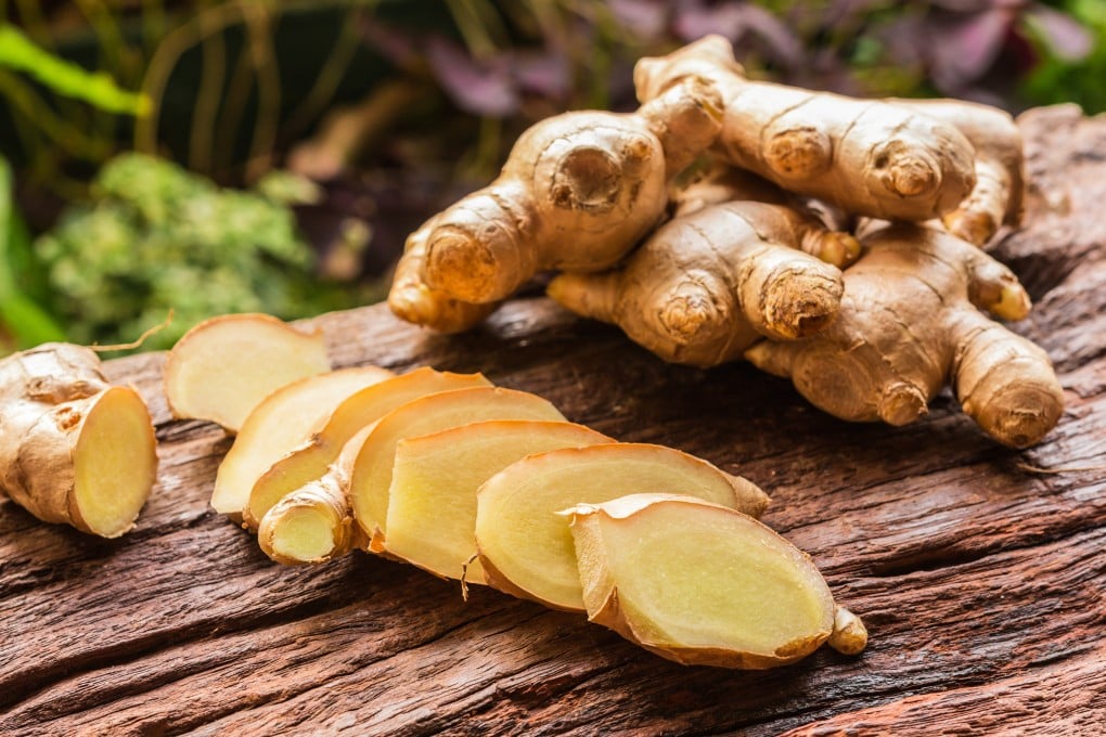 Old ginger (pictured) is thick skinned and available year-round, unlike milder young ginger, which is commonly pickled. Photo: Shutterstock