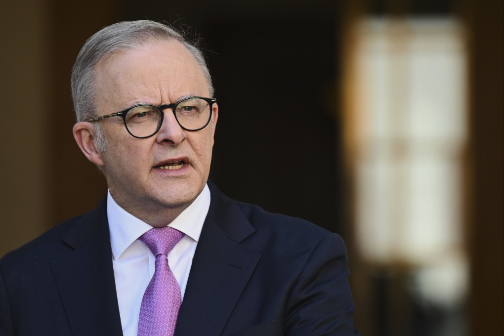 Australian Prime Minister Anthony Albanese on Monday. Photo: AAP Image via AP