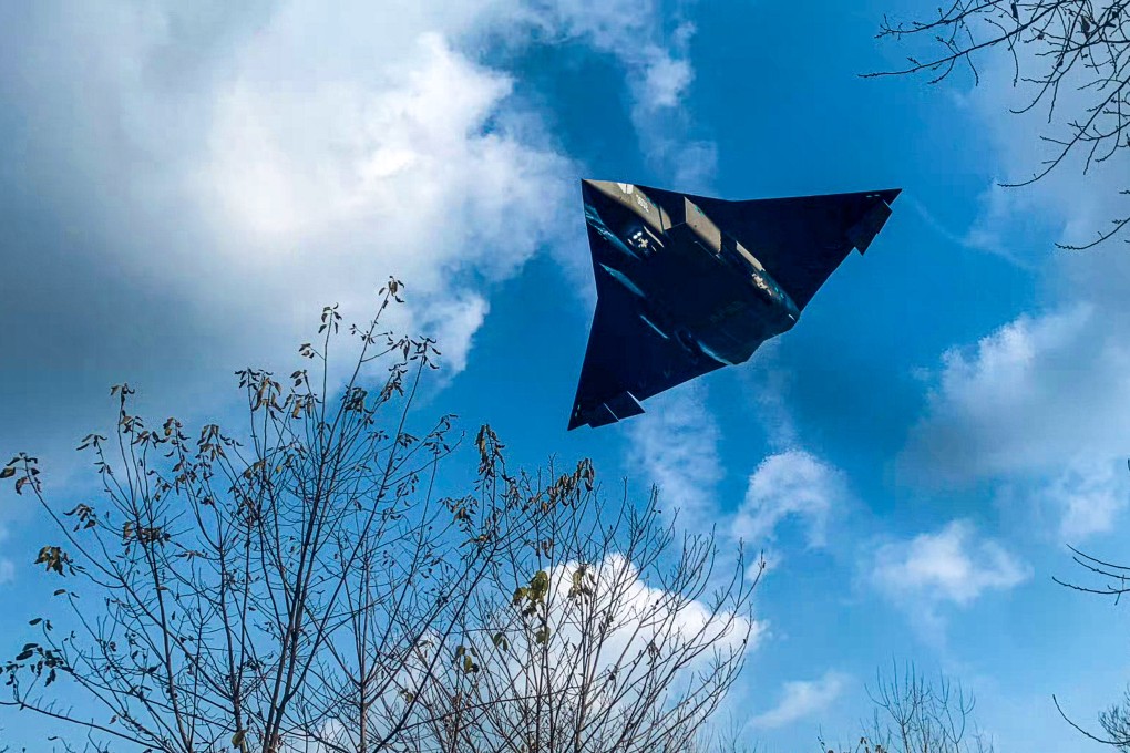 The Chengdu Aircraft Industry Corporation’s sixth-generation stealth fighter, unofficially referred to as the J-36. Photo: Weibo / 河东三叔