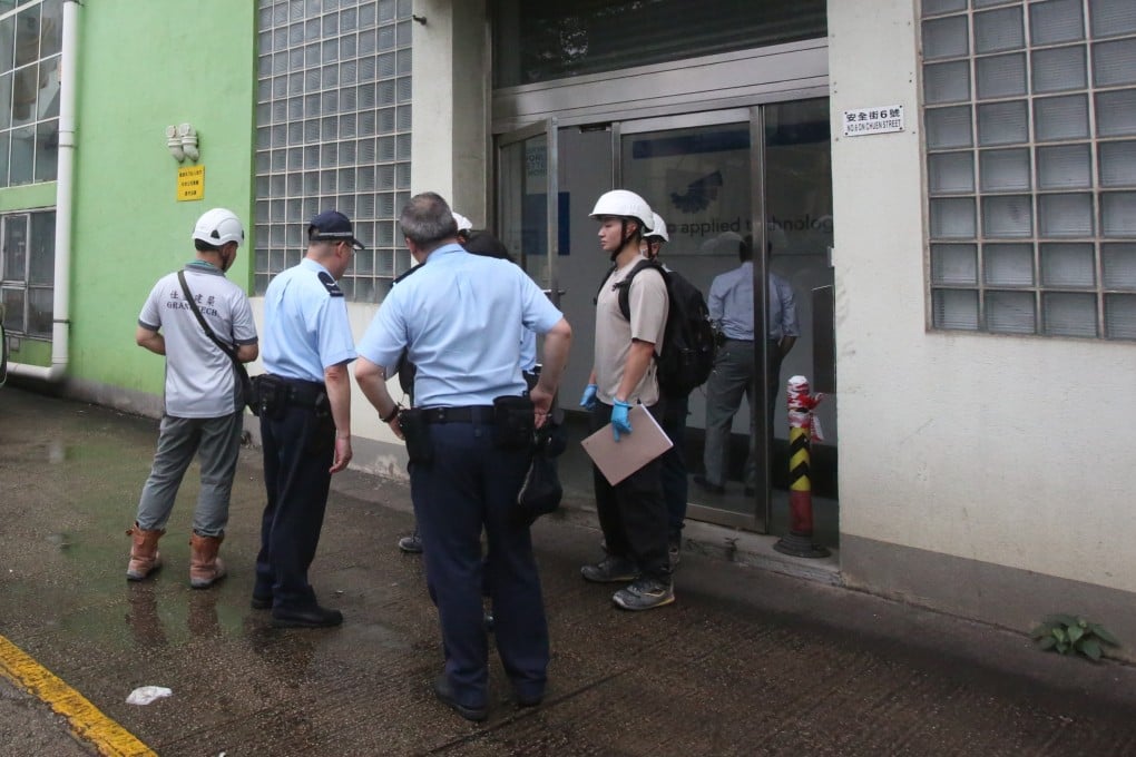 A worker fell to his death from scaffolding at a construction site in Fanling. Photo: Handout
