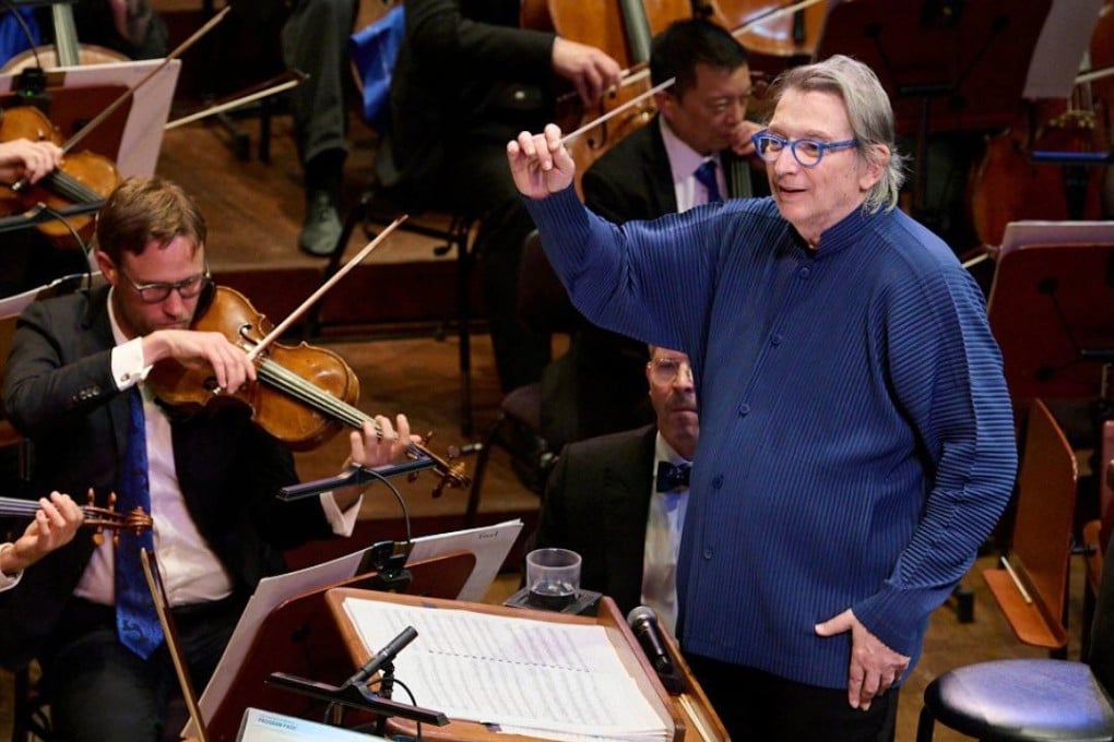 Michael Tilson Thomas conducts the San Francisco Symphony in his last public appearance with the orchestra, during his 80th birthday tribute concert on April 26, 2025. Photo: Instagram/sfsymphony