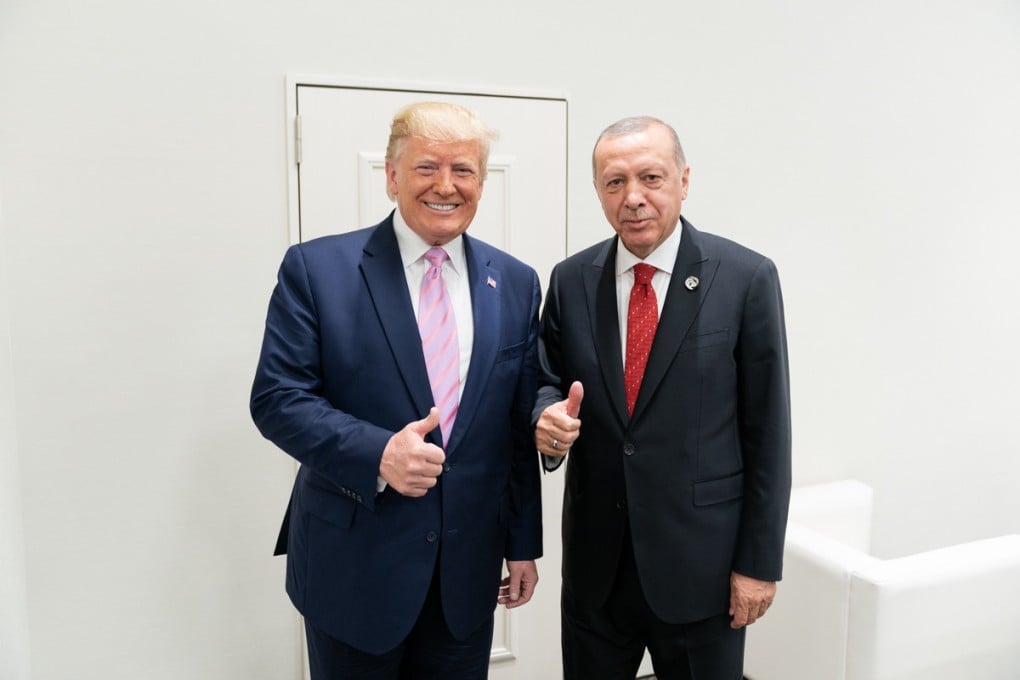 US President Donald Trump and Turkish President Recep Tayyip Erdogan in 2019. File photo: White House via dpa