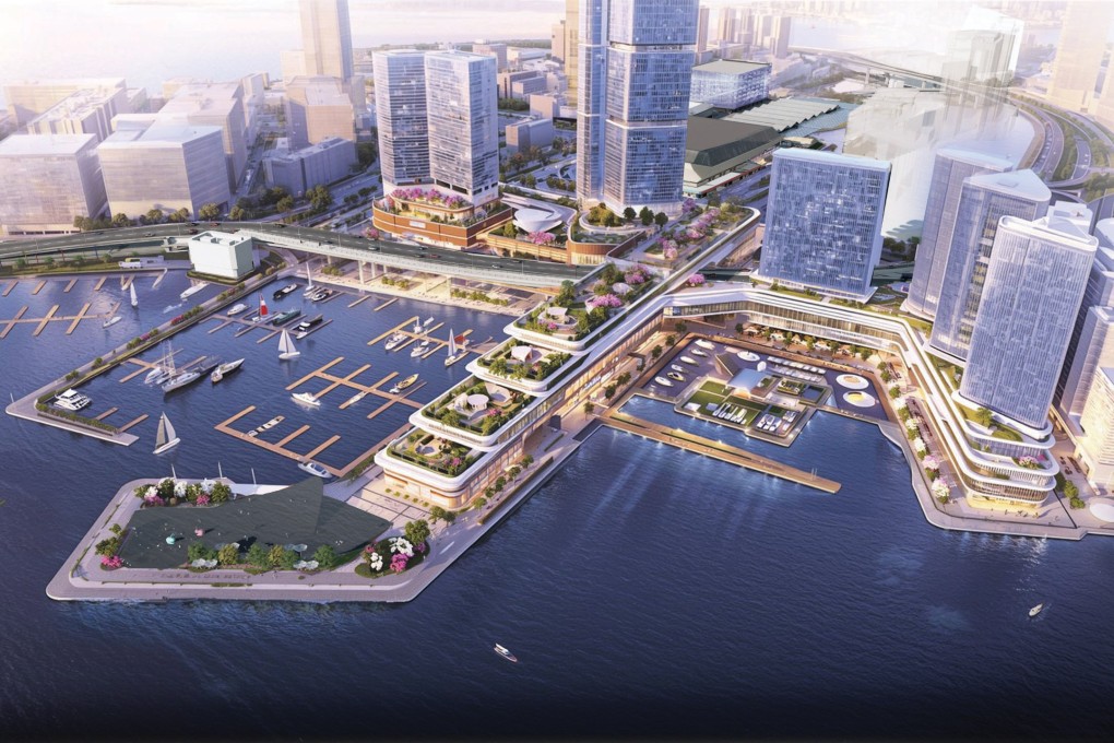 The envisioned Hung Hom waterfront development in Kowloon is intended to be a landmark featuring a 200-berth yacht marina.  Photo: LegCo