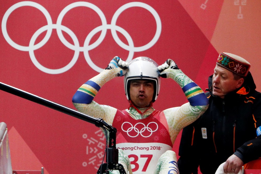 India’s Shiva Keshavan competing in the luge at the Pyeongchang 2018 Winter Olympics. Photo: Reuters