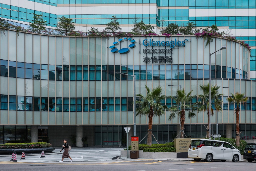 The suspect brought the baby to Gleneagles Hospital in Wong Chuk Hang after finding the child semi-conscious on Monday afternoon. Photo: Nora Tam