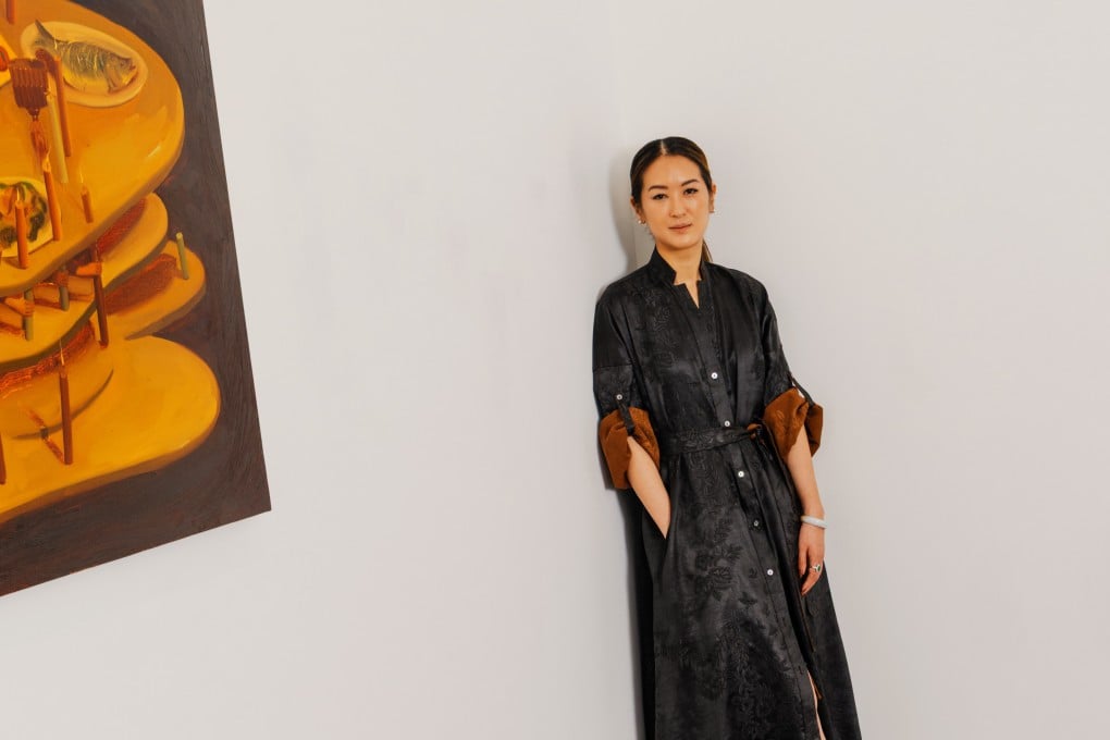 Artist Dominique Fung at the Massimo de Carlo gallery in Tai Kwun, Hong Kong. Photo: Jocelyn Tam