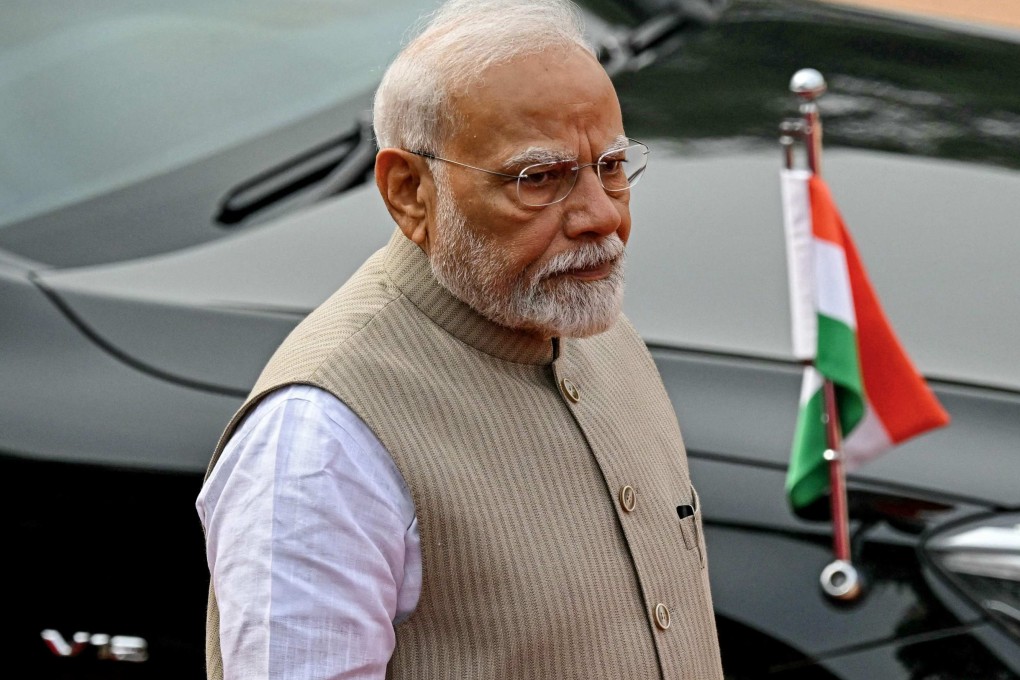 India’s Prime Minister Narendra Modi during a ceremonial reception for  Angola’s President Joao Lourenco at the presidential palace Rashtrapati Bhavan in New Delhi on May 3. Photo: AFP