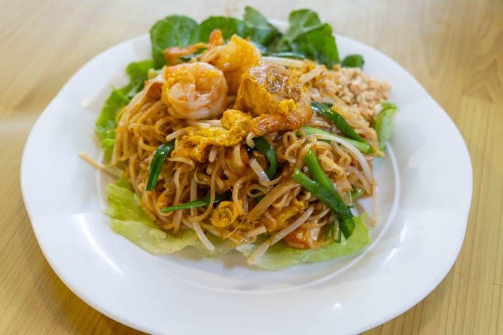 Pad Thai at Amporn Thai Food in Kowloon City’s cooked food centre. The Hong Kong neighbourhood’s Thai food is delicious, affordable and in no need of elevation. Photo: Sam Evans
