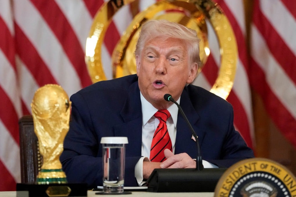 US President Donald Trump holds a meeting of the Fifa Task Force at the White House on Wednesday. Photo: Reuters